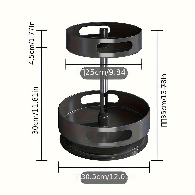 Kitchen Rotating Seasoning Storage Rack Dedicated To Seasoning, Bathroom, Living Room Household Circular Storage Box Rack