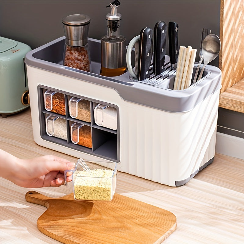 cooking tools 1 Set Seasoning Containers, Seasoning Containers, Seasoning Organizers, Salt Bowls, Seasoning Containers, Kitchen Seasoning Containers, Seasoning Storage Jars, Kitchen Accessories for Commercial Restaurants and Kitchen