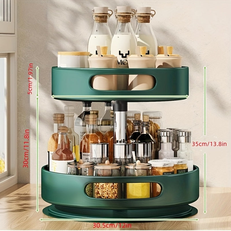 Kitchen Rotating Seasoning Storage Rack Dedicated To Seasoning, Bathroom, Living Room Household Circular Storage Box Rack