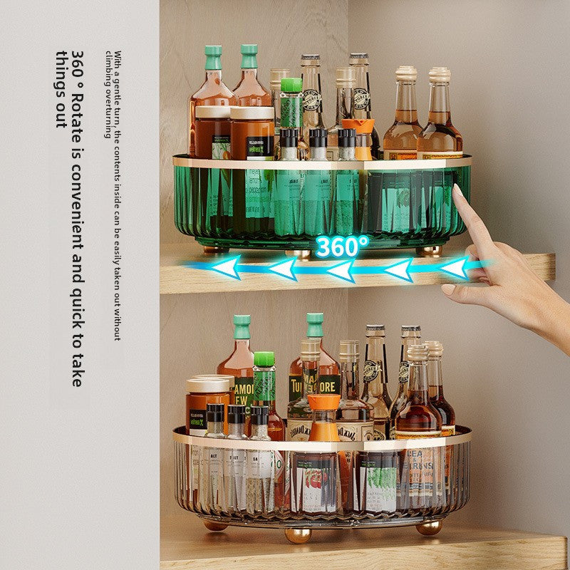 Rotating Seasoning Storage Rack 360 Degrees Kitchen Special Seasoning Storage Box Supplies